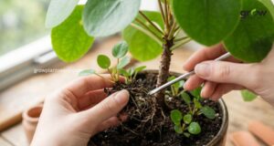 Chinese Money Plant Propagation Using Pups Step by Step