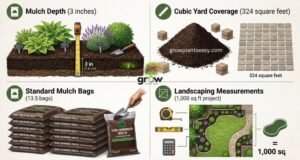 Mulch Coverage and Mulch Depth Guide for Gardens
