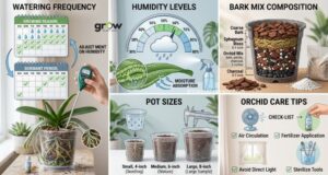 Orchid Watering Frequency Guide Based on Humidity and Pot Size