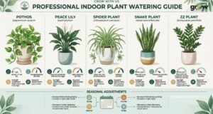 Indoor Plant Watering Frequency Guide by Plant Type and Season