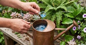 Measuring and Mixing Liquid Fertilizer for Plants