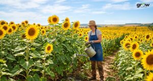 Watering Sunflowers Properly for Healthy Growth and Blooms
