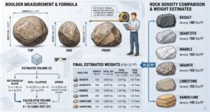 Boulder Weight Calculation Chart and Rock Density Guide