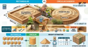 Sandbox Sand Depth and Volume Calculation Guide