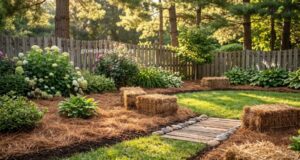 How to Apply Pine Straw Mulch in Garden Beds