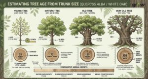Tree Age Estimation Using Trunk Diameter and Growth Rings
